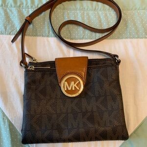 Michael Kors Crossbody Brown MK Logo